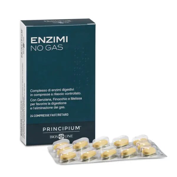 Biosline Integratore Enzimi No Gas 24 Compresse-2