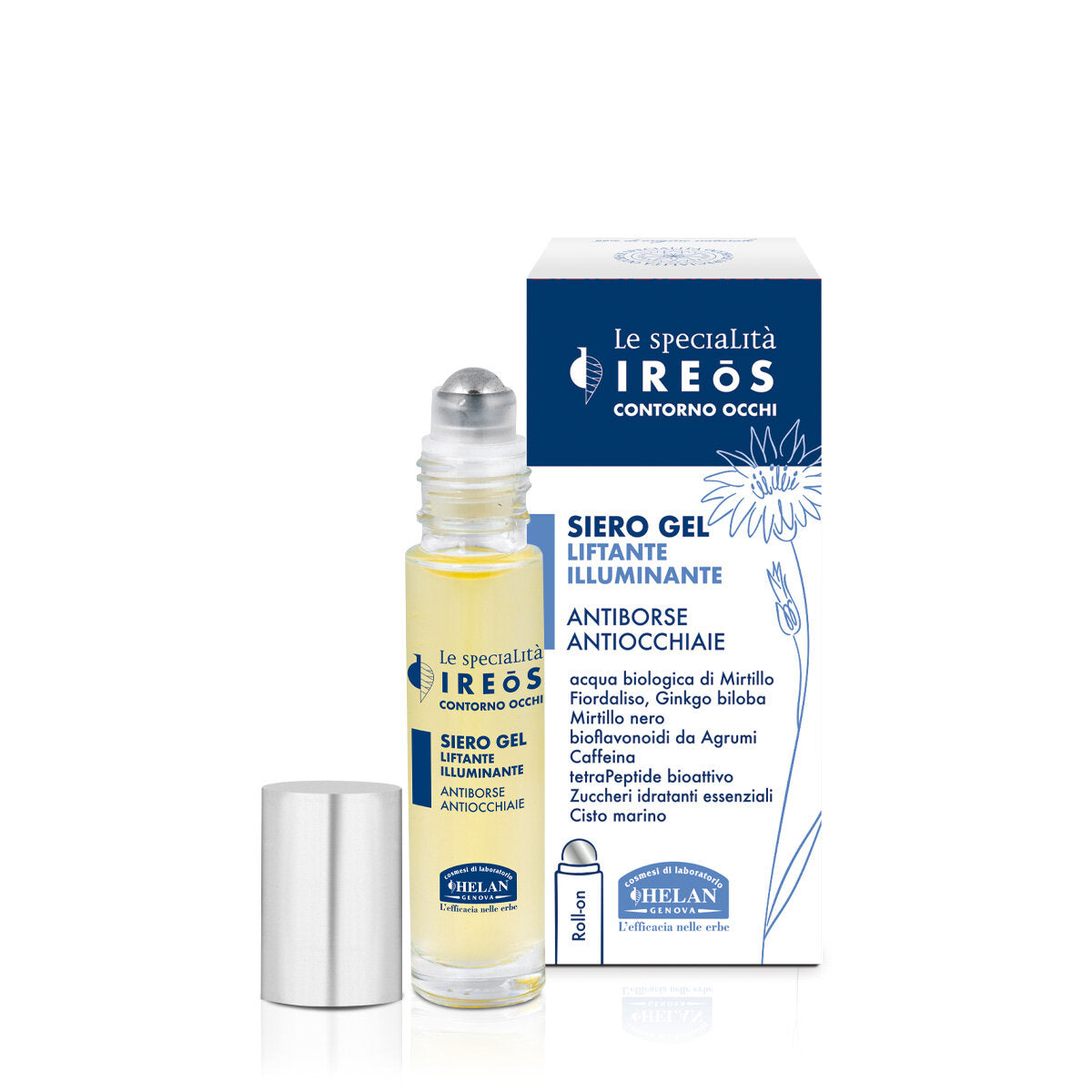 Helan Ireos Contorno Occhi siero gel liftante illuminante antiborse antiocchiaie 10ml-1