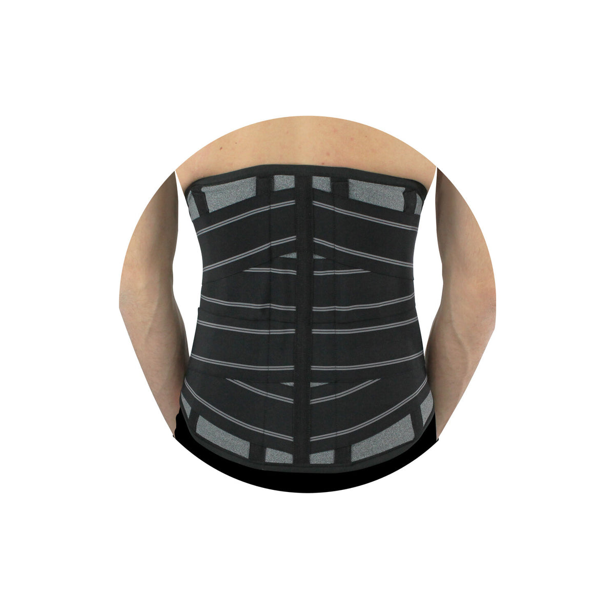 Pavis 553 Corsetto Ortho-E H28cm Grigio Taglia M-3