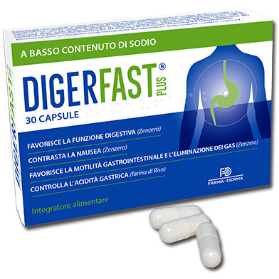 Farma-Derma Digerfast Plus funzione digestiva e anti-nausea 30 capsule-2