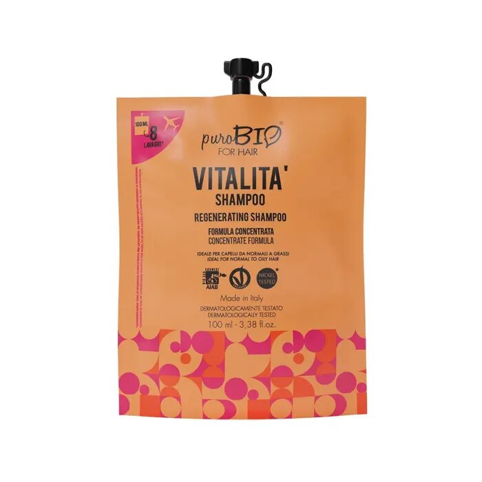 Purobio For Hair Shampoo Vitalità Concentrato Bustina 100ml-1