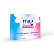 Mag Ricarica Integratore Alimentare Magnesio Pidolato, Magnesio Ossido e Vitamina B6, Stanchezza Mentale e Fisica 24 bustine-1