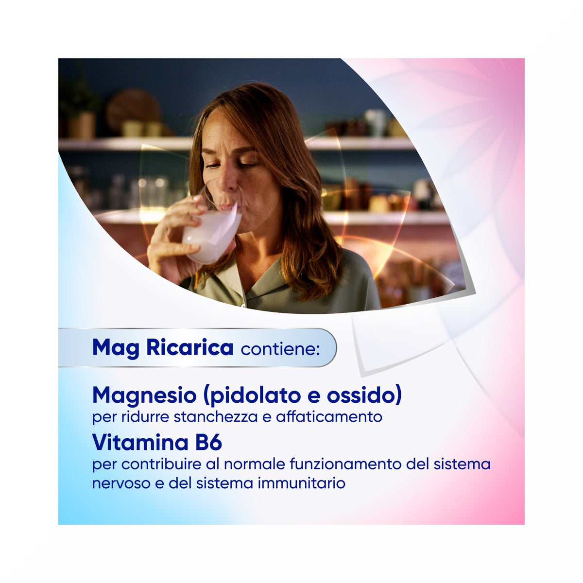 Mag Ricarica Integratore Alimentare Magnesio Pidolato, Magnesio Ossido e Vitamina B6, Stanchezza Mentale e Fisica 24 bustine-4
