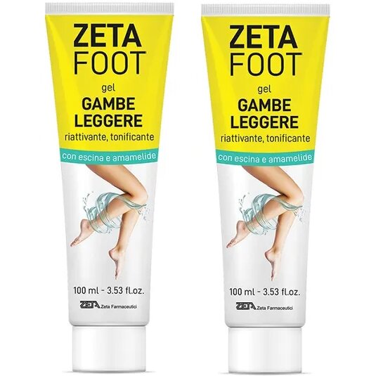 Zeta Foot Abbinata Gel Gambe Leggere 2x100ml-2
