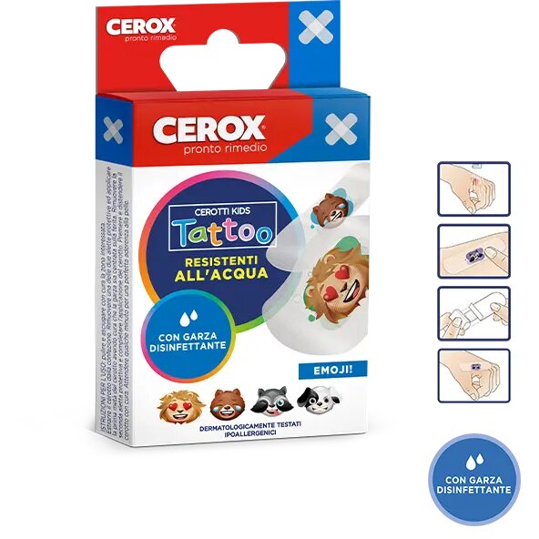 Cerox Cerotti Bambini Tattoo 20 Pezzi-2