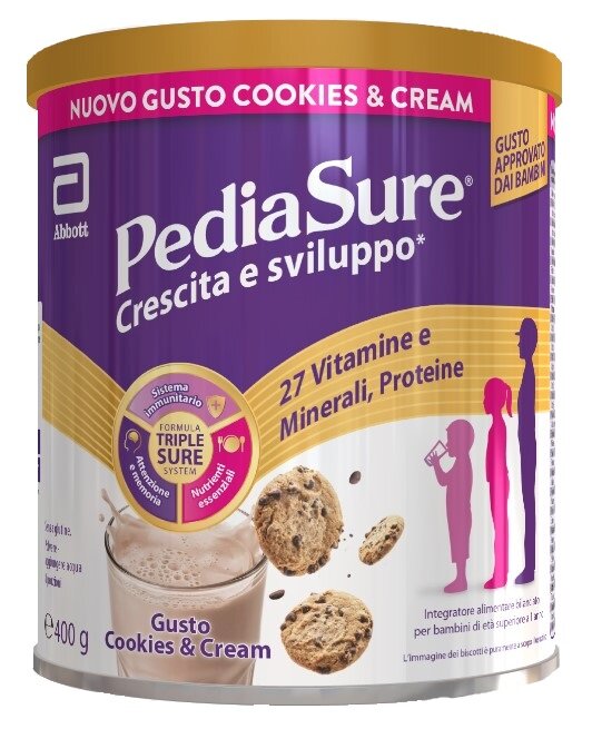Pediasure Crescita e Sviluppo Cookies & Cream 400g-1