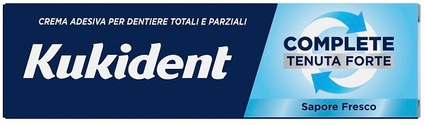 Kukident Complete Crema Adesiva Tenuta Forte Sapore Fresco 47g-1