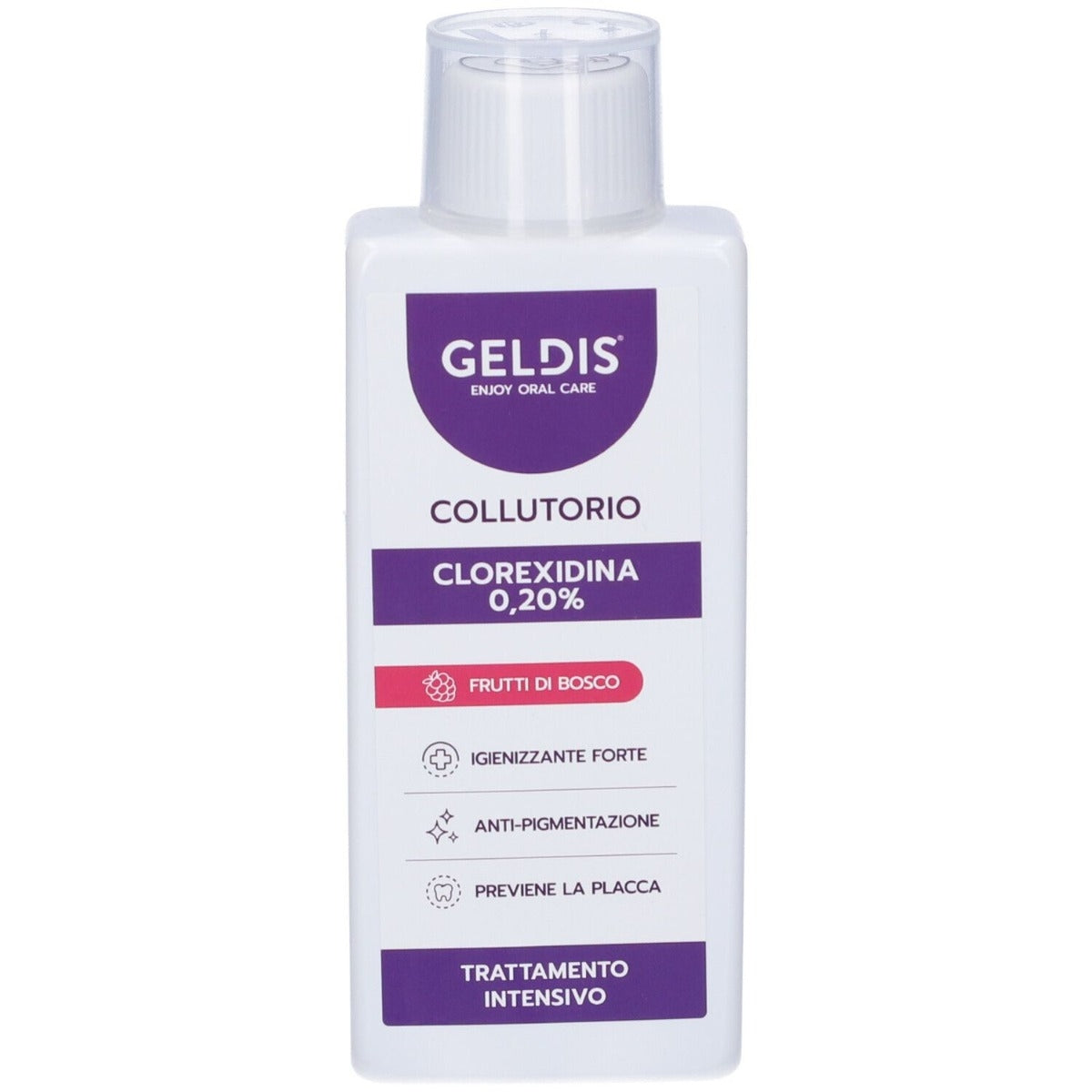 Geldis Collutorio Clorexidina 0,20% Frutti di Bosco 200 ml-1