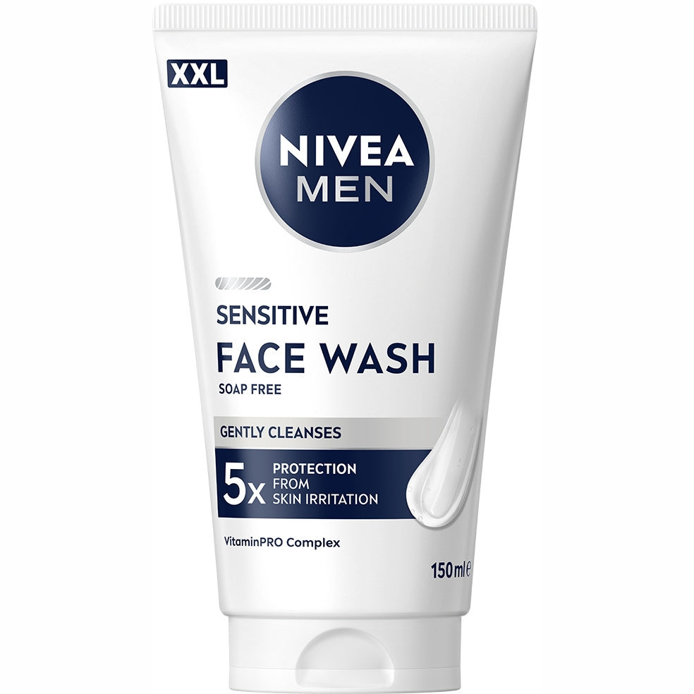 Nivea Men Sensitive Gel Detergente Viso Uomo XXL 150ml-2