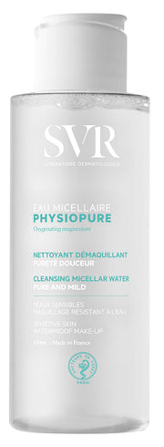 SVR Physiopure Eau Micellaire Acqua Micellare Struccante Delicata Viso Occhi e Labbra 100 ml