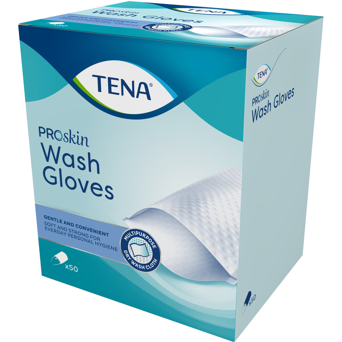 Tena Wash Glove ideale per l'igiene quotidiana 50 pezzi-3