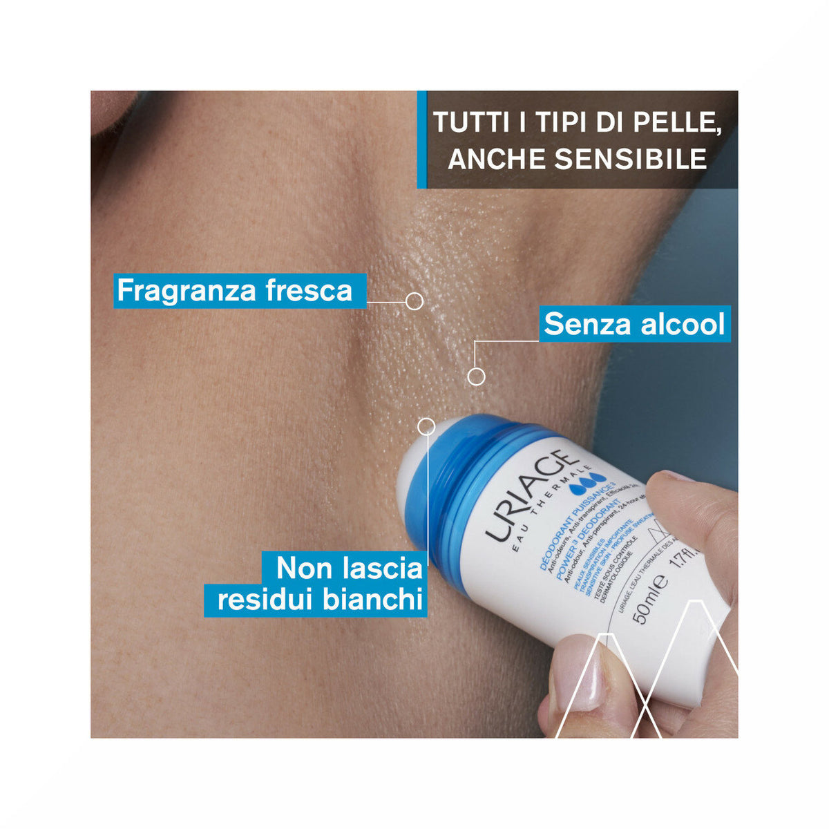 Uriage Deo Power3 Anti-traspirante per 24h 50ml-4