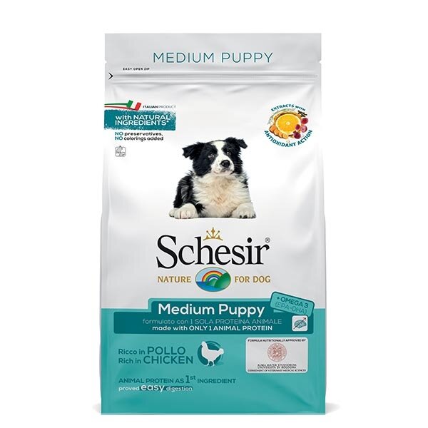 Schesir Riccco In Pollo Cibo Secco Cani Cuccioli Taglia Media Sacco 3 Kg-2