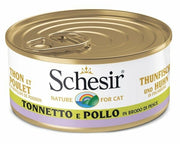 Schesir Tonnetto E Pollo In Brodo Di Pesce Cibo Umido Gatti Adulti Lattina 70g-2