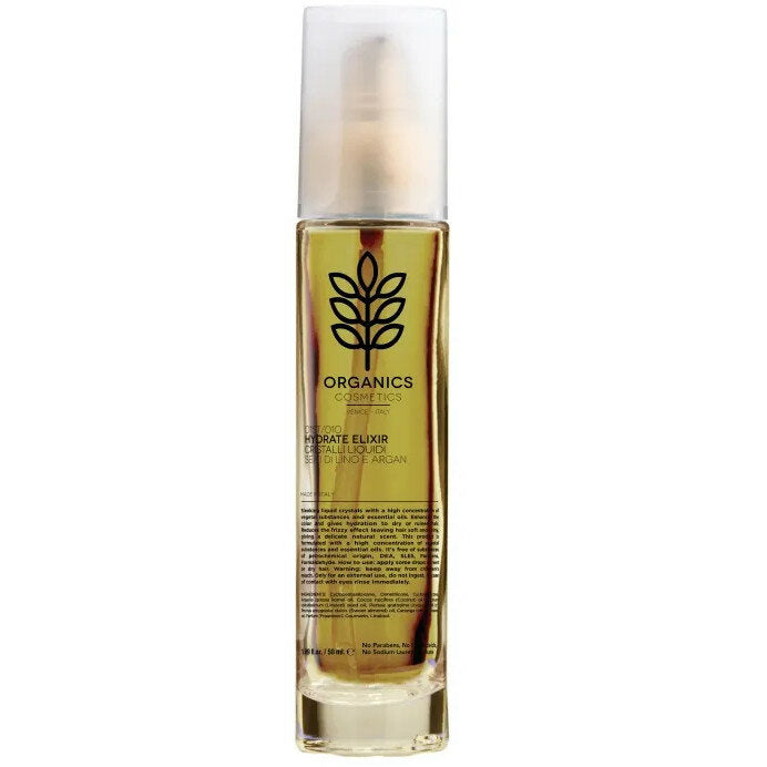 Organics Cosmetics Cristalli Liquidi Capelli Semi Di Lino Argan 50ml-2