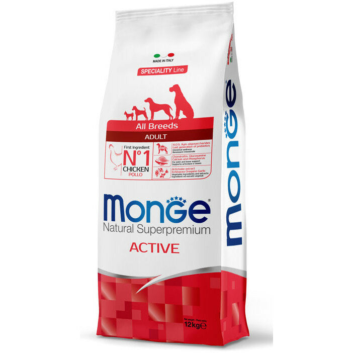 Monge Pollo Active Cibo Secco Cani Adulti Sacco 12 Kg-2