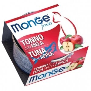 Monge Fruits Tonno Con Mela Cibo Umido Per Gatti Adulti 80g-2