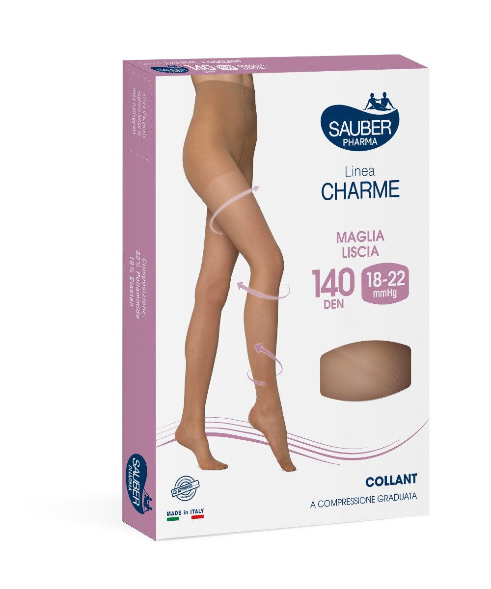 Sauber Linea Charme Collant 140 Den Beige Taglia 3-1