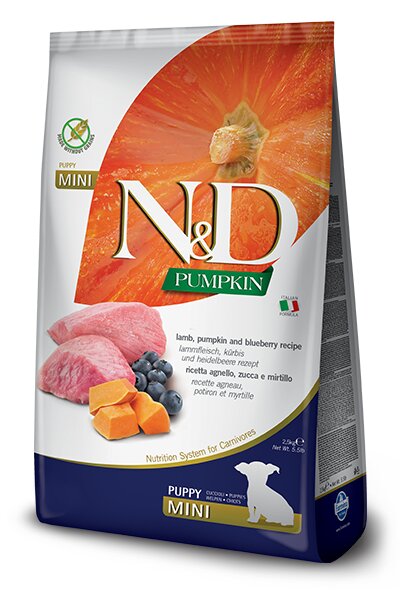 Farmina N&D Pumpkin Agnello E Zucca Cani Cuccioli Taglia Mini Sacco 2,5kg-1