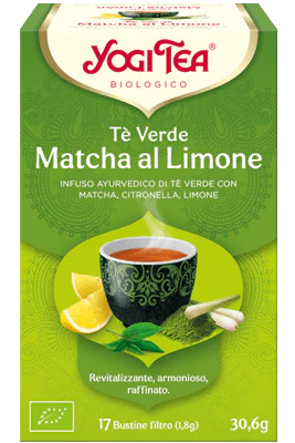 Yogi Tea tè verde matcha al limone 17 bustine