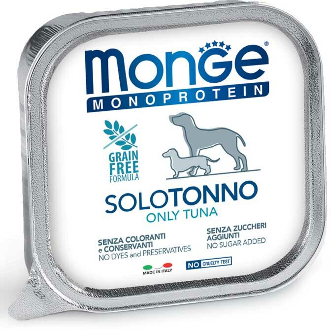 Monge Monoprotein Solo Tonno Cibo Umido Per Cani Adulti 150g-2