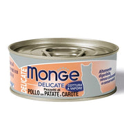 Monge Delicate Pezzetti Di Pollo Con Patate E Carote Cibo Umido Per Gatti Adulti 80g-2