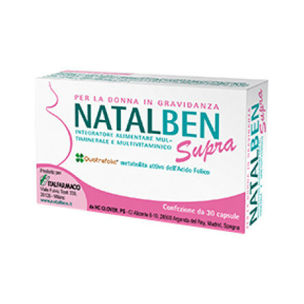 Natalben Supra integratore alimentare utile in gravidanza 30 capsule-2