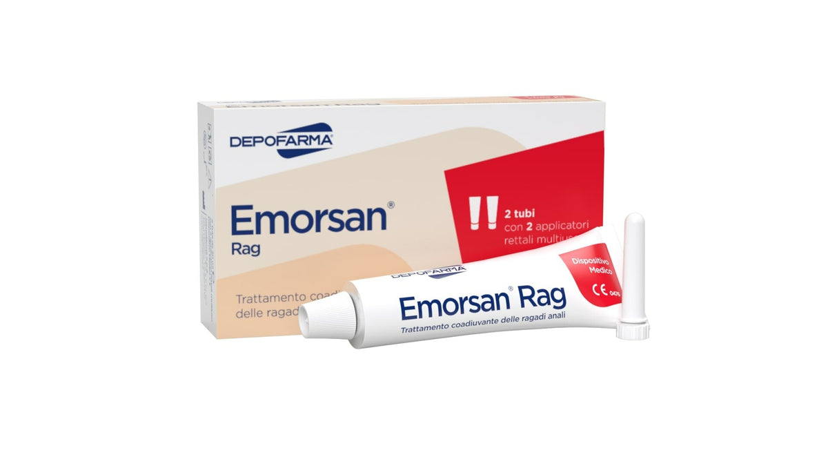 Depofarma Emorsan Rag trattamento ragadi anali 2 tubi 30+30ml-2