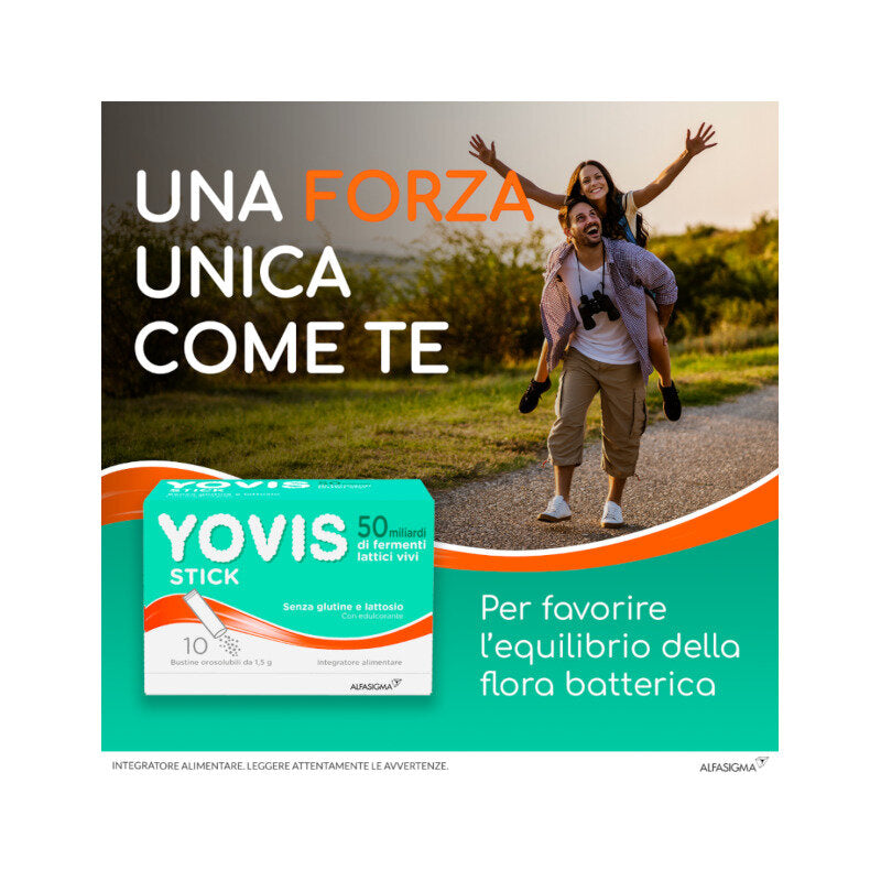 Yovis stick miliardi di fermenti per favorire l’equilibrio della flora batterica intestinale alterat-7