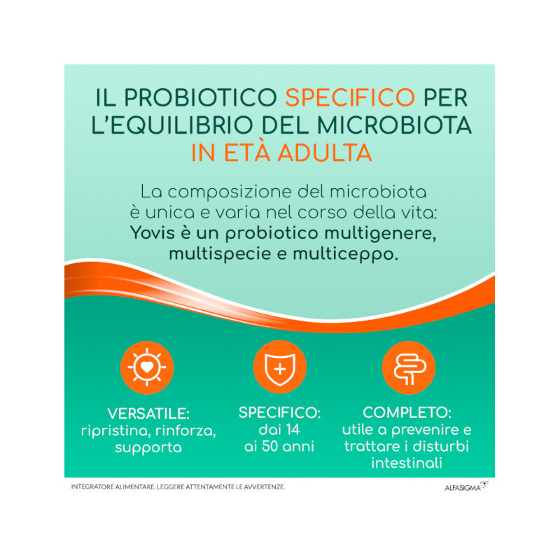 Yovis stick miliardi di fermenti per favorire l’equilibrio della flora batterica intestinale alterat-11