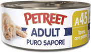 Petreet Puro Sapore Tonno Con Patate Cibo Umido Per Gatti Adulti Lattina 70g-2