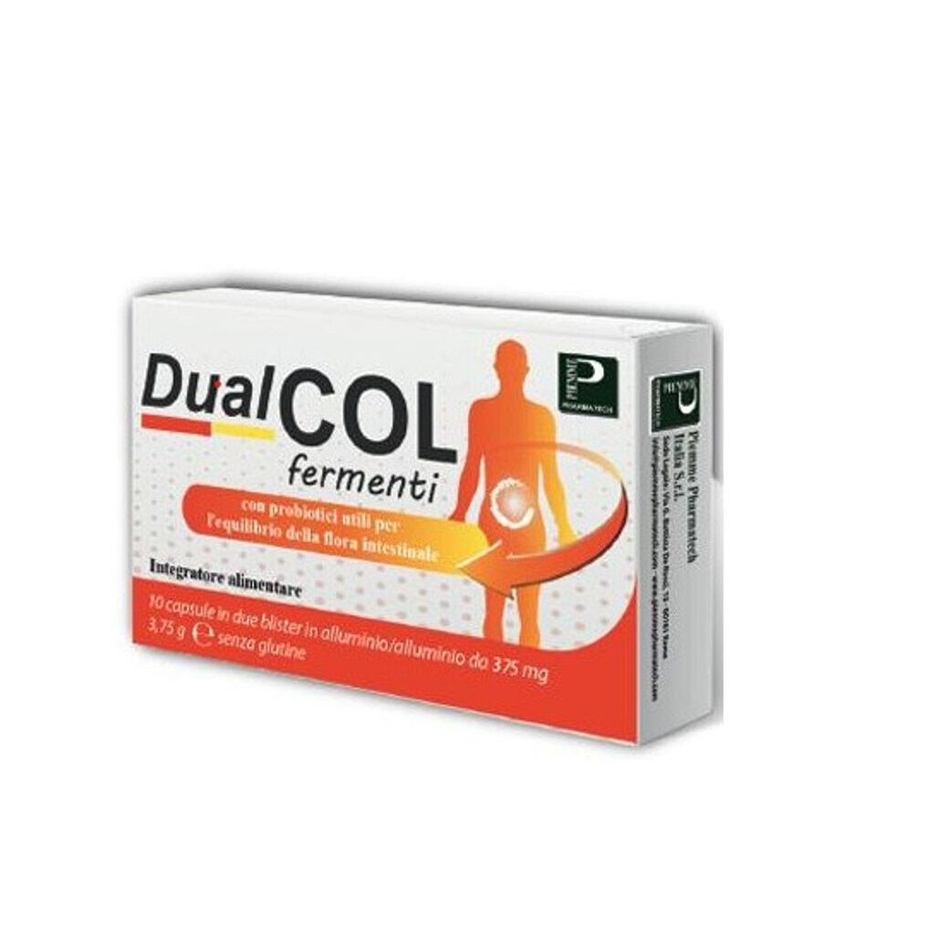 Dualcol Fermenti utili per la flora intestinale 10 capsule-2