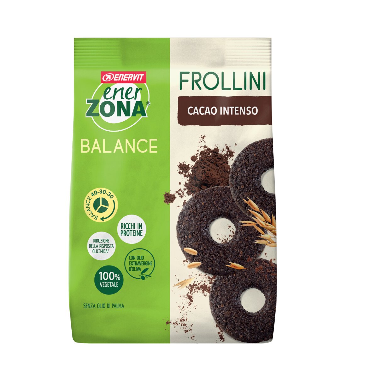 Enerzona Frollini 40-30-30 gusto Fondente Intenso 250g-2