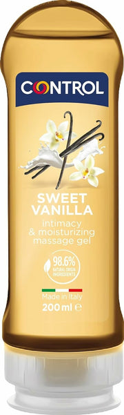 Control Sweet Vanilla Gel Massaggio 2 in 1 A Base D'Acqua All'Aroma Di Vaniglia 200ml-3