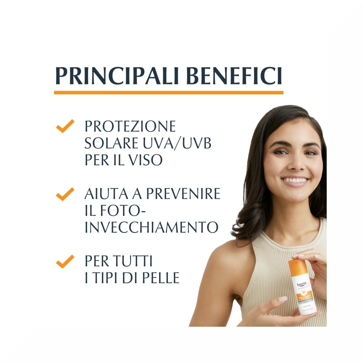 Eucerin Sun Fluido Anti-età FP50 50ml-2
