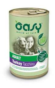 Oasy Wet Dog Lifestage Patè Tacchino Cibo Umido Cani Adulti Lattina 400g-1