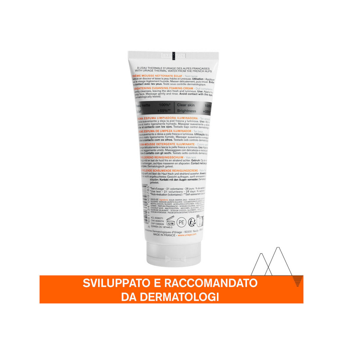 Uriage Depiderm Mousse Detergente 100ml-2