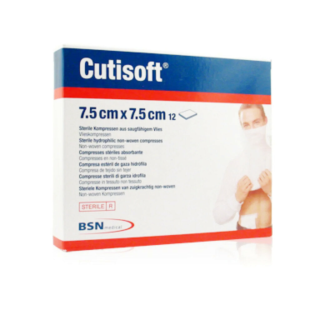 GARZA CUTISOFT 7,5X7,5CM 12PZ-1