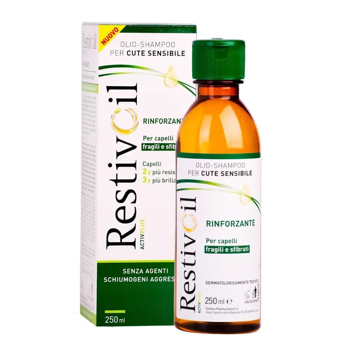 Restivoil ActivPlus olio-shampoo rinforzante per capelli fragili e sfibrati 250ml-3