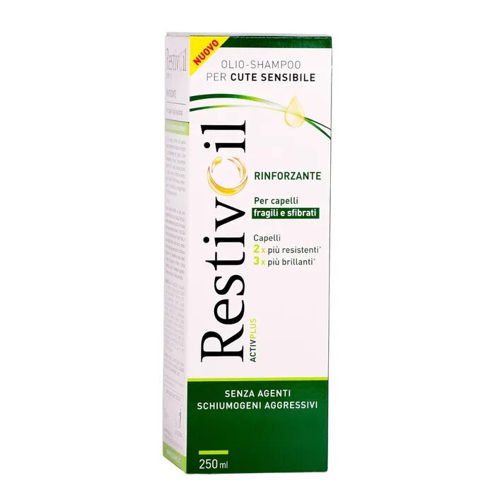 Restivoil ActivPlus olio-shampoo rinforzante per capelli fragili e sfibrati 250ml-1