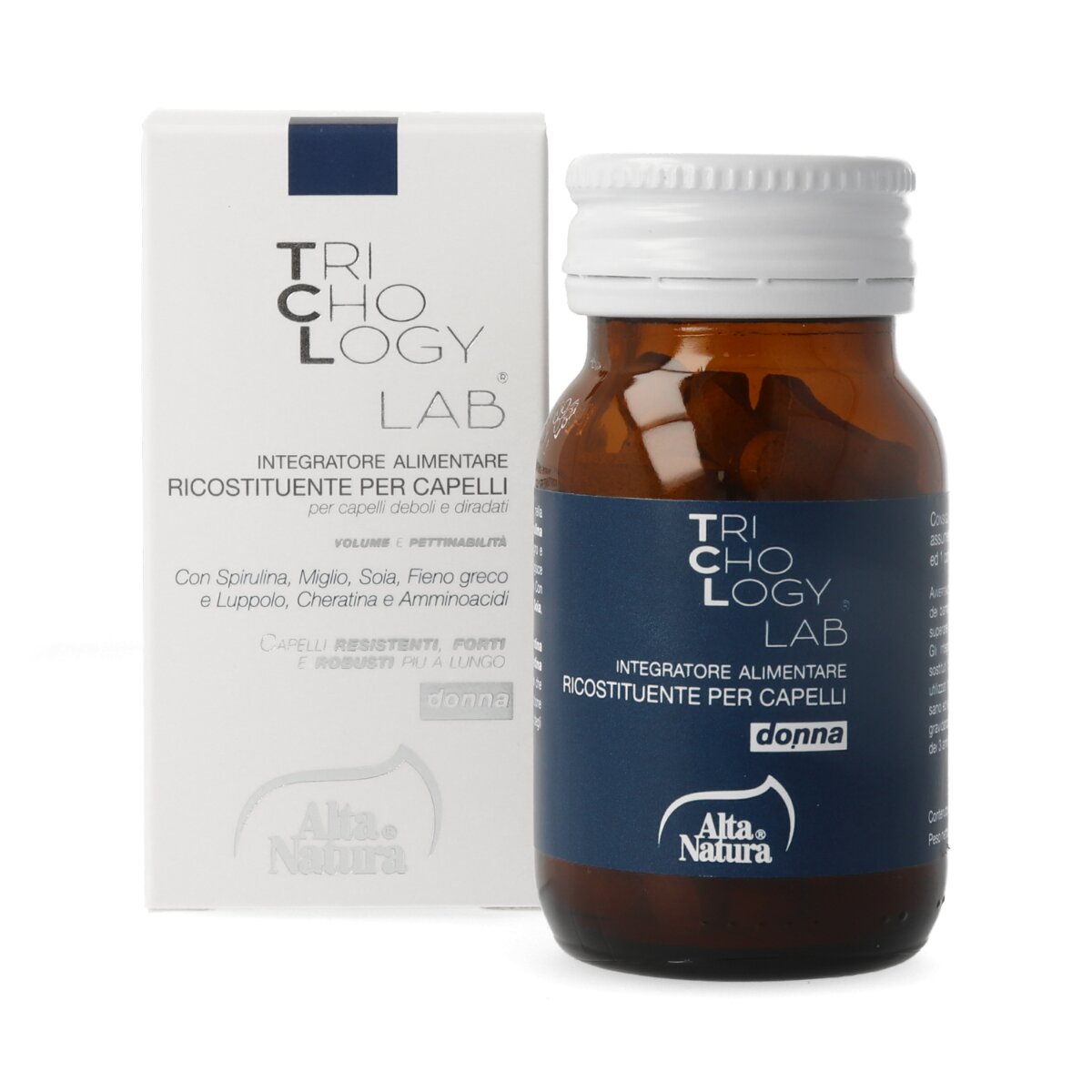 Alta Natura Trichology Lab Donna integratore ricostituente capelli 50 compresse-2