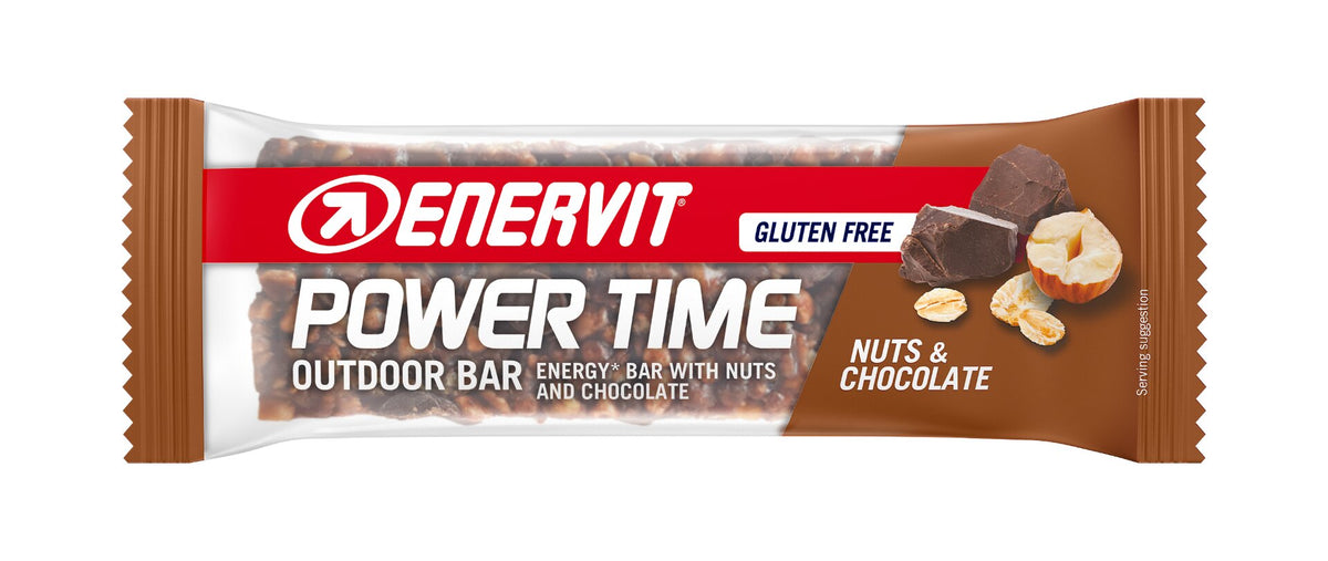 Enervit Power Time Outdoor Barretta nocciole e cioccolato senza glutine 30g-2