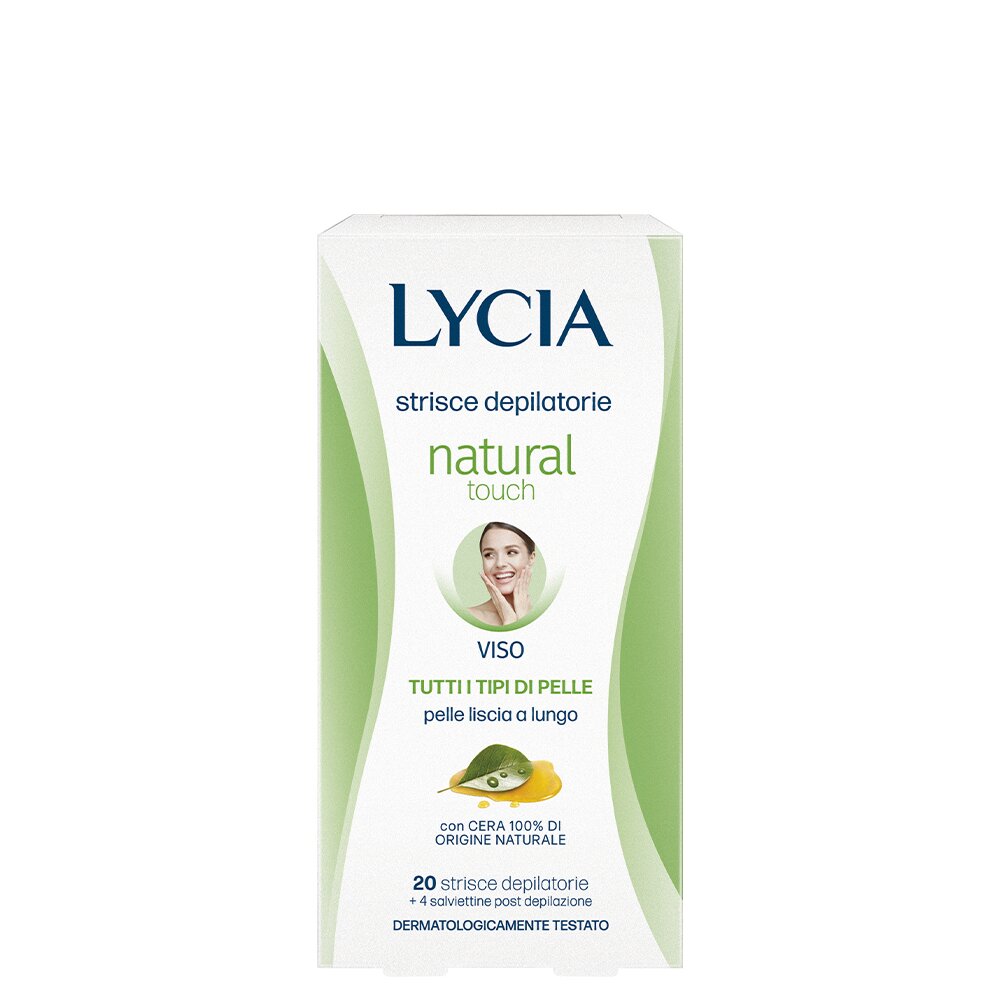 Lycia strisce viso depilatorie natural touch 10 strisce doppie-2
