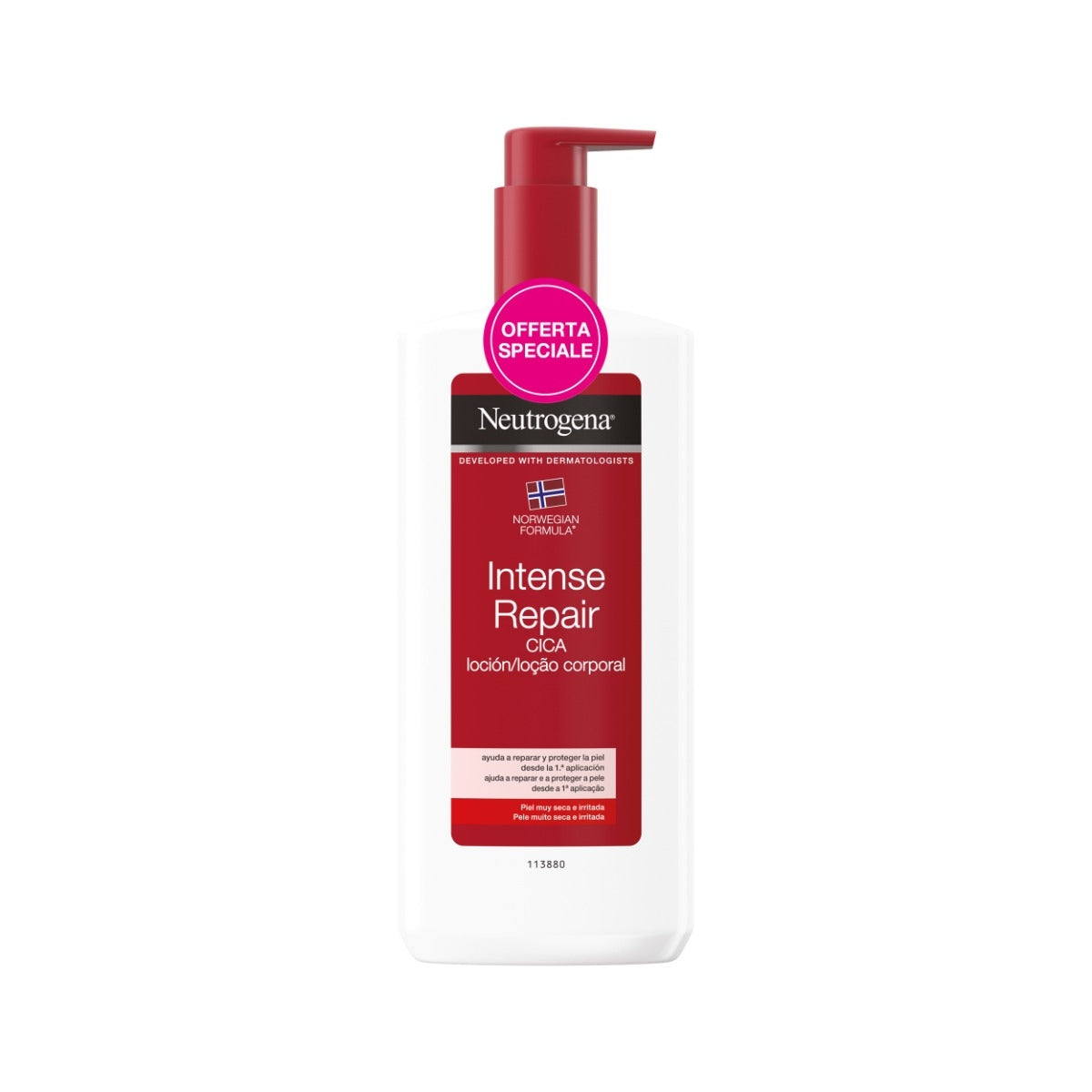 Neutrogena Riparazione Intensa Fluida Corpo CICA per pelle secca e irritata Promo 400ml-3
