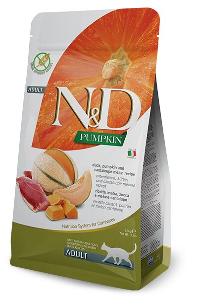 Farmina N&D Pumpkin Anatra E Zucca Gatti Adulti Sacco 300g-2