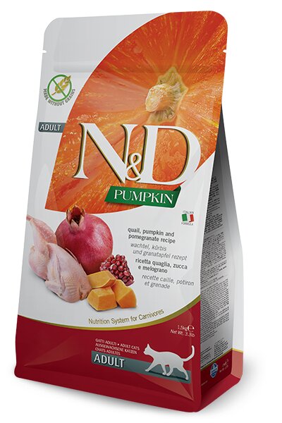 Farmina N&D Pumpkin Quaglia E Zucca Gatti Adulti Sacco 300g-2