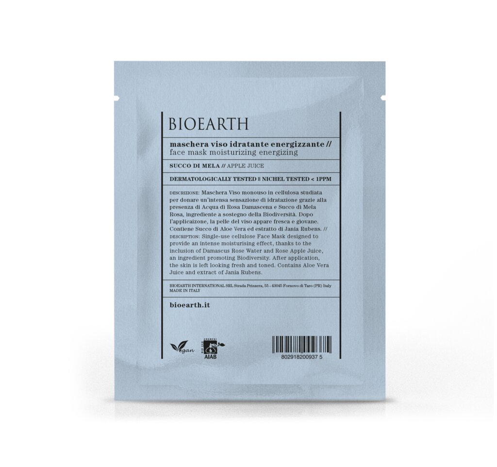 Bioearth Maschera Viso Idratante Energizzante 15ml-2