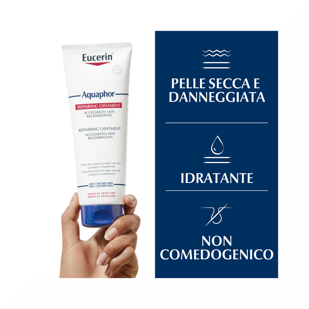 Eucerin Aquaphor Trattamento Riparatore per pelle secca e danneggiata 220ml-3