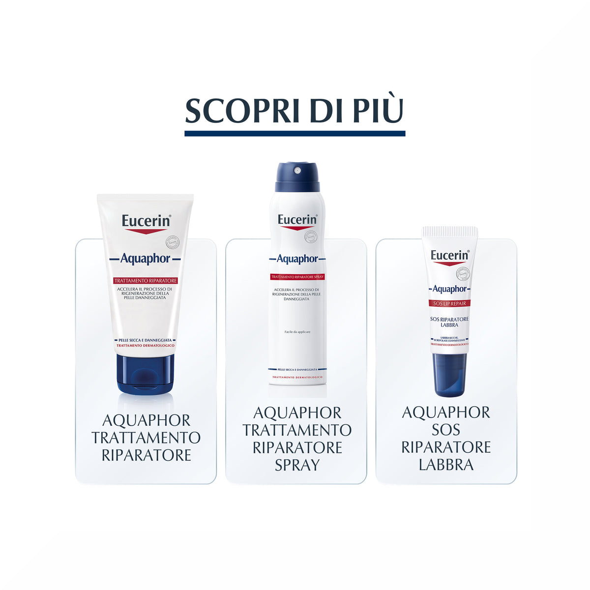 Eucerin Aquaphor Trattamento Riparatore per pelle secca e danneggiata 220ml-7