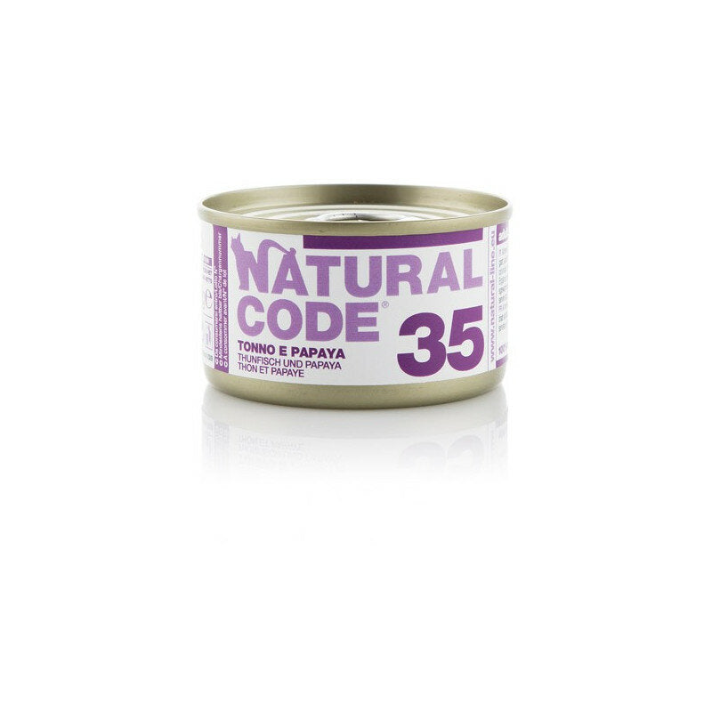 Natural Code 35 Tonno e Papaya Gatti Adulti Lattina 85g-1